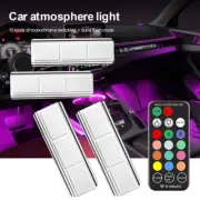4Pcs RGB LED Car Interior Accessories Floor Decor Atmosphere Lamp Ambient Light (for: Fiat)