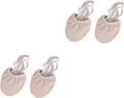 GOOHOCHY 2 Pairs Dance Shoes Ballet Flat Slippers Dance Forefoot Sock Lyrical Half Soles Ballet Dance Paws Canvas Ballet Shoes Womens Flat Shoes Dancing Shoes Flat Ballet Shoes for Women