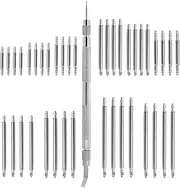 [Doiyislem] 41 Pieces Watch Repair Tool Set - Watch Strap Repair Tool Set, Stainless Steel Watch Strap Link Pins Spring Pins, with Watch Strap Pins (8/10/12/14/16/18/20/22/24/26 mm), 41 Pieces, Siehe Beschreibung