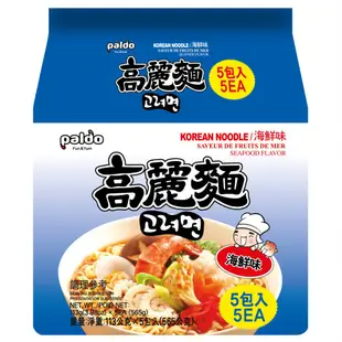 韓國 八道 Paldo 高麗麵 泡菜麵 牛骨湯麵 海鮮麵 5入袋裝【零食圈】泡麵 韓國泡麵 良澔 韓寶泡麵