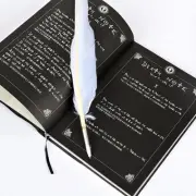 New Death Note Cosplay Notebook & Feather Pen Book Japan Anime Writing Journal