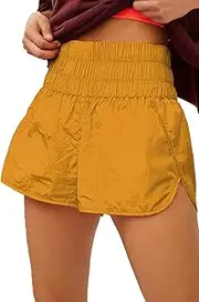 [ALBIZIA] High Waist Running Short for Women Quick Dry Athletic Gym Running Workout Shorts with Liner