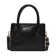 Retro Women Stone Print Messenger Handbag PU Leather Solid Shoulder Purse Bags Fashion Exquisite Shopping Bag