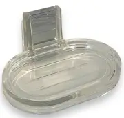 BRAND NEW VINTAGE MCM Clear Lucite Wall Mount Soap Dish- Creative Bath Products