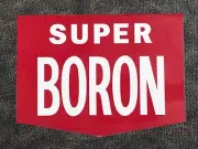 Ampol Super Boron self-adhesive vinyl sticker for petrol bowser Wayne Bullseye