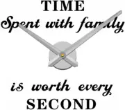 Large Wall Clock Hands, 3D DIY Clock Hands Needles with Clock Mechanism & Wall S