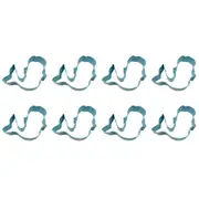8x R&M Mermaid Cookie Cutter Polyresin Coated Steel Baking Mould 11.4cm Blue