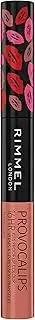 Rimmel London Provocalips 16hr Kiss-Proof Lip Color - Two-Step Liquid Lipstick to Lock in Color and Shine - 710 Kiss-Off, .14 fl.oz.