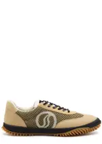 Stella Mccartney S-Wave Panelled Mesh Sneakers - Beige - 40 (IT40 / UK7) 40 (IT40 / UK7)
