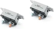 KITANDOVE 2pcs Manual Reset Circuit Breaker 50a 24v for 12/28v Dc Systems Ip66 Waterproof 15in-lb Torque Auto Marine Truck Use