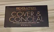 Revolution ultra cover and concealer Super Blendable Cream Palette Med Dark #142