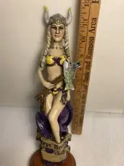 KEYS MEAD HORNY VIKING SPEARFISHER WITH OCTOPUS Draft Mead tap handle. FLORIDA