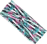 [SUPVOX] Hawaiian Style Elastic Sweatband Headband for Running Yoga Lightweight Comfortable Knotted Hair Wrap for Sports Leisure Use