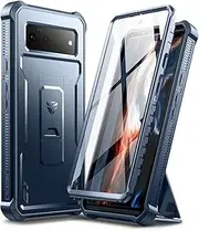 [Dexnor] for Google Pixel 6 (5G) Case, [Built in Screen Protector and Kickstand] Heavy Duty Military Grade Protection Shockproof Protective Cover for Samsung Google Pixel 6(5G)-Blue