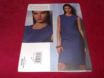 VOGUE AMERICAN DESIGNER #V1156 - ANNE KLEIN - LADIES DRESS PATTERN 16-22 FF
