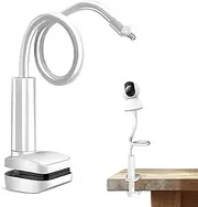 EYmann Universal Baby Monitor Mount - No Drilling Required, Compatible with Arlo, Motorola, Hello Baby & Most Monitor Cameras with 1/4 Screw, Adjustable Gooseneck, Tabletop Mount