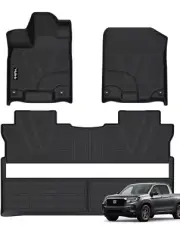 Floor Mat Custom for Honda Ridgeline 2017-2024 All Weather Protection Waterpr...