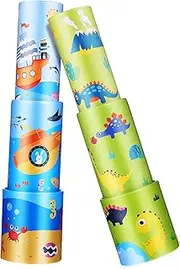 HEALSOPTHY Pcs Boys and Girls Dinosaur Telescope Toy Handheld Portable Binoculars for Toddlers Preschoolers