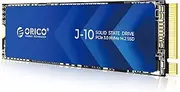 ORICO M.2 NVMe SSD 512GB with Heatsink, Up to 2800MB/s PCIe Gen3x4 2280 Internal Solid State Drive, SLC Cache 3D NAND, Compatible with Laptop and PC Desktops -J10 (512GB)