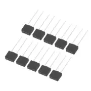 50Pcs DIP Mounted Miniature Square Slow Blow Micro Fuse, 1.6A 250V, Black
