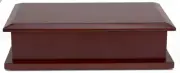 165 Cubic Inches Dark Ash Box Urn for Cremation Ashes