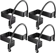 Zerodeko 4pcs Wall-Mounted Hat Rack: Hat Storage Hooks - Cap Organizer for Various Types - Display Iron Hatstand for Bedroom Entryway