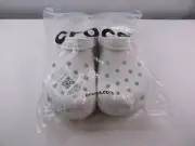 New In Bag Crocs Unisex Classic Clog 10001-100 White Size Men -9 Women -11