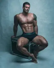 [A909] Handsome Male Cute Model Showing Off Body And Muscles Body Builder