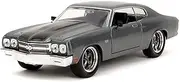 Fast & Furious 1:24 1970 Chevy Chevelle SS Die-Cast Car, Toys for Kids and Adults(Grey)