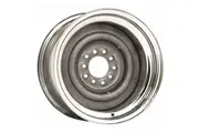 Wheel Vintiques Chrome Outer, Grey Primer Center Smoothie Steel Rim 15 x 10" 4-1/2 & 4-3/4" Bolt Circle With 4-1/2" Back Space