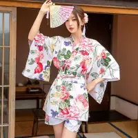在飛比找蝦皮商城精選優惠-日本純棉布   女士和服    甚平   短袖睡衣套裝   