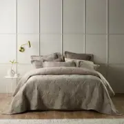 Bianca Kairo Coverlet Single/Double Bed Champagne Pillowcase Home Bedding Set