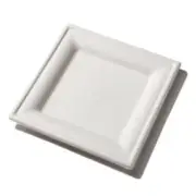 Green Wave GS-P008 8x8-Inch Green Square Bio Plate, 400/CS