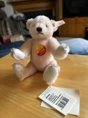 Steiff club event bear pink 22 cm tall with all tags only Made In 1997
