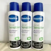 3x Vaseline Aloe Sensitive 48H ProDerma Antiperspirant Deodorant Spray 5.1oz NEW
