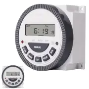 7 Days Weekly Programmable Digital Timer Lighting Switch LCD ON/OFF Time Relay
