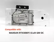 Granzon Full Coverage GPU Water Block Use For MAXSUN RTX3080Ti iCraft GM OC