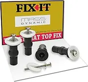 4X Pack Toilet Seat Fixing Top Fix (Fix It), Toilet Seat Hinges Expanding Rubber Top Well Nuts Screws, WC Blind Hole Fitting Rubber