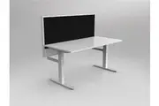 OL Studio50 Deskmount Screens Panel - Breath Fabric with White Frame - 900mm Height