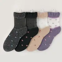 在飛比找Yahoo!奇摩拍賣優惠-Miki小舖🌸日本 日本製 透明 刺繡 半短襪 造型 棉襪 