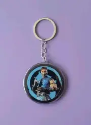 Mortal Kombat 1 Double-sided epoxy keychain: Sub-Zero
