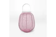 Rayell Lantern Lesley Pink Decorative Light Candle Holder Home Decor 24x28x24cm