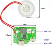 2 Pack Atomization Disc mist maker Ultrasonic Atomization Module Ultrasonic fogg