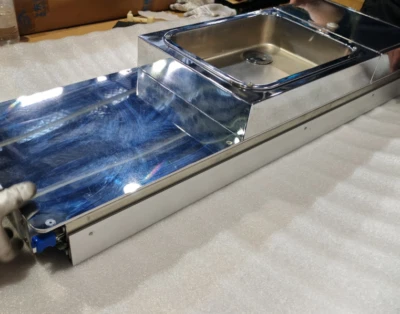 MOTORHOME CAMPERVAN CARAVAN SLIDE OUT KITCHEN SINK STAINLESS STEEL