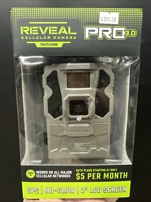 NEW SEALED Trail Cam TACTACAM Reveal Cellular HuntingCamera PRO 3.0 GPS 2" LCD