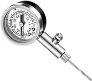 Metal Balls Pressure Gauge Barometer Push-Type Release Valves for Basketball