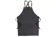 Maverick Deluxe BBQ Apron with Pocket Cross Back Strap Grilling Cooking Apron