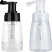 Fabselection Powder Spray Bottle, 2 Pcs Refillable Hair Fiber Applicator, Empty Dry Barber Powder Bottle,Spray Bottle Refillable Containers for Hair Salon 140ml