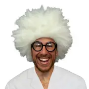 White Mad Scientist Wig - Adult