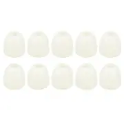 20Pcs Plastic Bell End Stoppers, Cord End Lock Rope Fastener, White